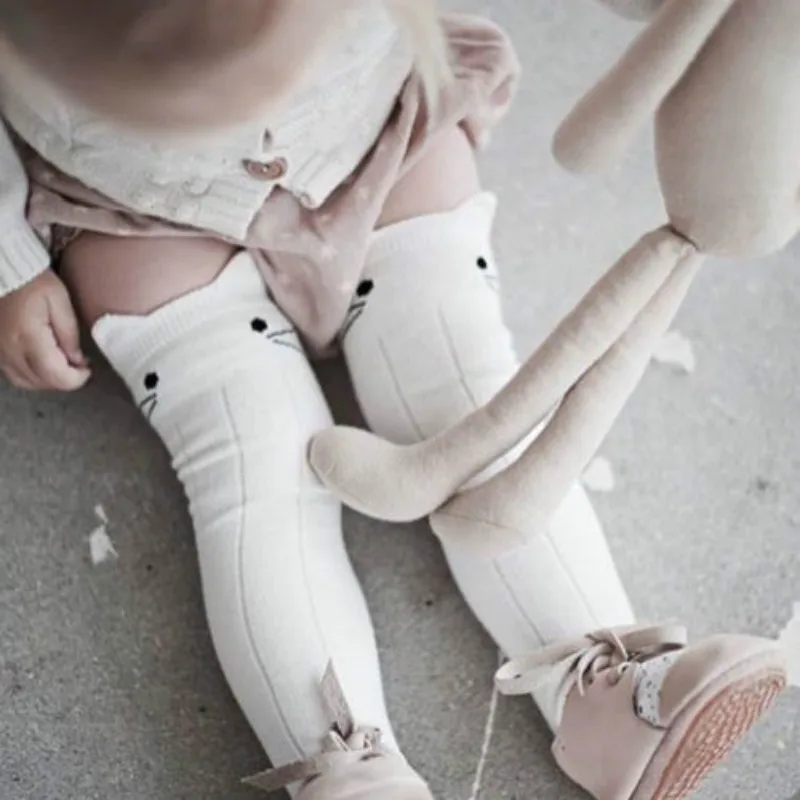 

Pudcoco Cute Cartoon Cotton Baby Kid Girls Toddler Knee High Tights Stockings Tights