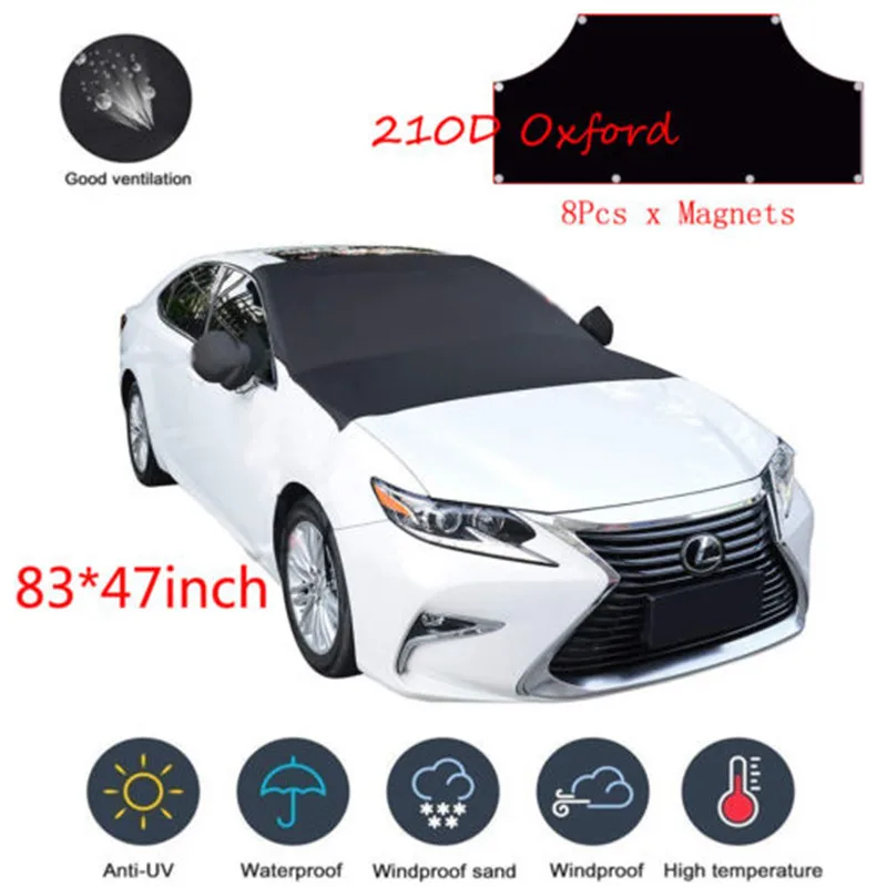 Auto Windshield Snow Cover Magnetic Waterproof Car Ice Frost Sunshade Protector | Дом и сад