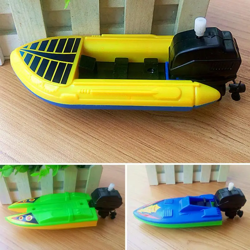 

Children's Clockwork on the water Bathing Toy Clockwork Boat Pool Toys Bathing Motorboat Birthday Gift Educational Toy