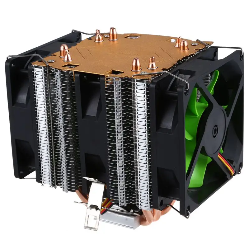 LANSHUO Чистая медь 4 тепловые трубы для 1366 1155 775 Intel/AMD Многоплатформенный ЦП радиатор