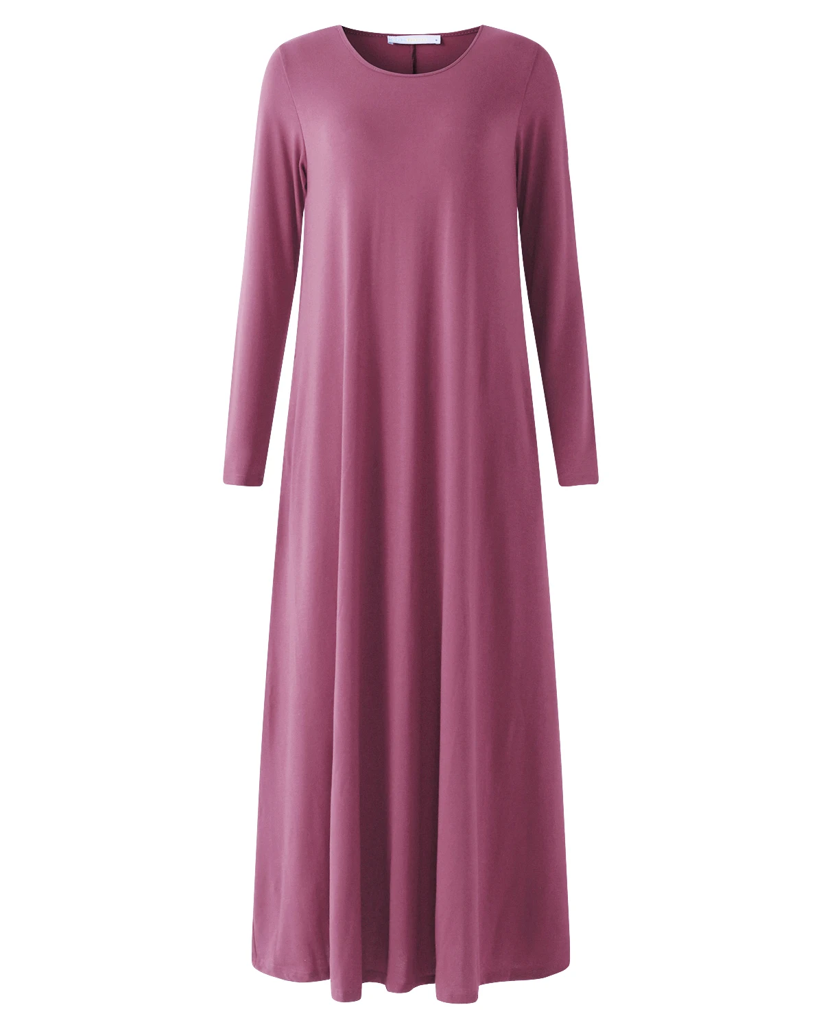 

Women Sexy O Neck Dress Plus Size Long Sleeve Elegant Party Dresses Casual Loose Pockets Solid Long Maxi Bodycon Dress Vestidos