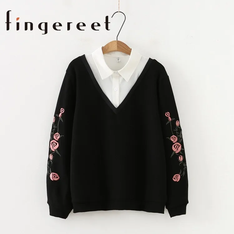 

Fat MM Will Code Increase Fertilizer Enlarge Winter New Pattern Increase No But Down Rose Embroidery False Two Paper 111 9008