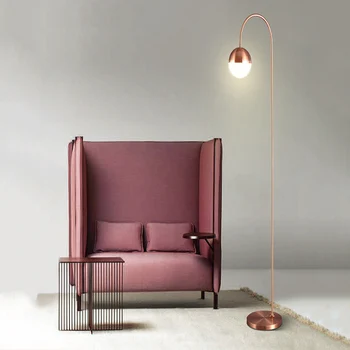 

Modern Creative Vertical LED Floor Lamp Two Color Optional Restaurant Standing Lamp Bedroom Stand Floor Lamp