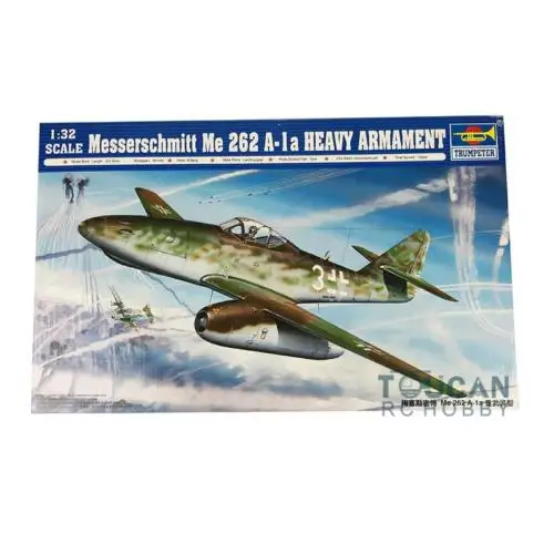 

Trumpeter 02260 1/32 ME262-A-1A Heavy Armament Aircraft Model Airplane Kit