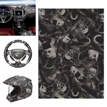 1 шт. PVA гидрографическая пленка для переноса воды пленка для печати Hydro Dip Ghost style Black