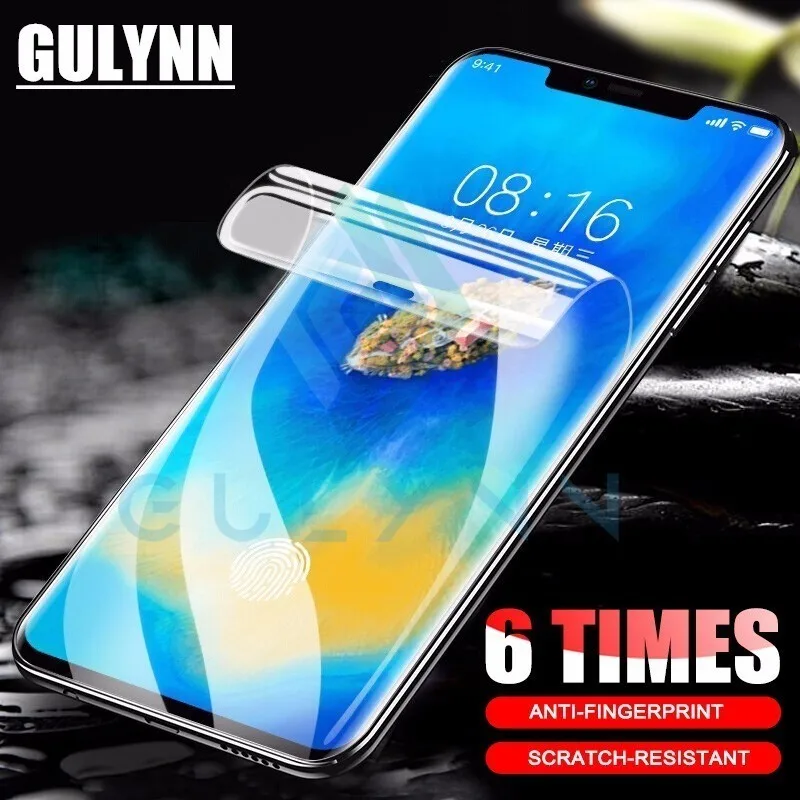 Full Screen Hydrogel Film For Huawei Mate 20 10 P20 P30 Pro Lite Protector Honor 8X 9 8A 9A9BLite Soft | Мобильные телефоны и