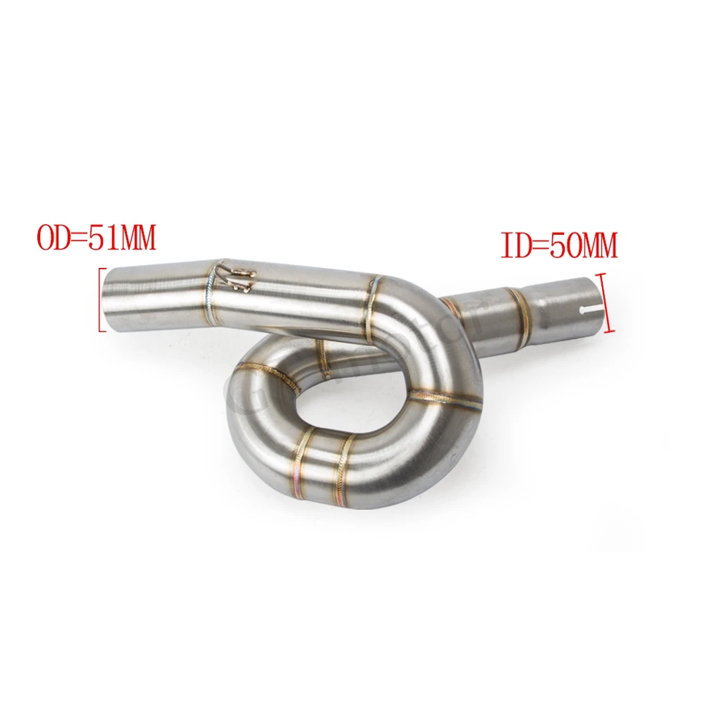 Мотоцикл выхлопной Системы слипоны коннектор средняя труба для Бенелли 300 BJ300 BN302 TNT300