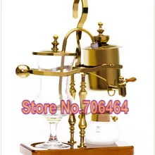Классический Золотой Королевский Балансирующий сифонный кофе машина/belgium КАПЛЕВИДНАЯ подставка Кофеварка вакуумная кофеварка вакуум кофеварка