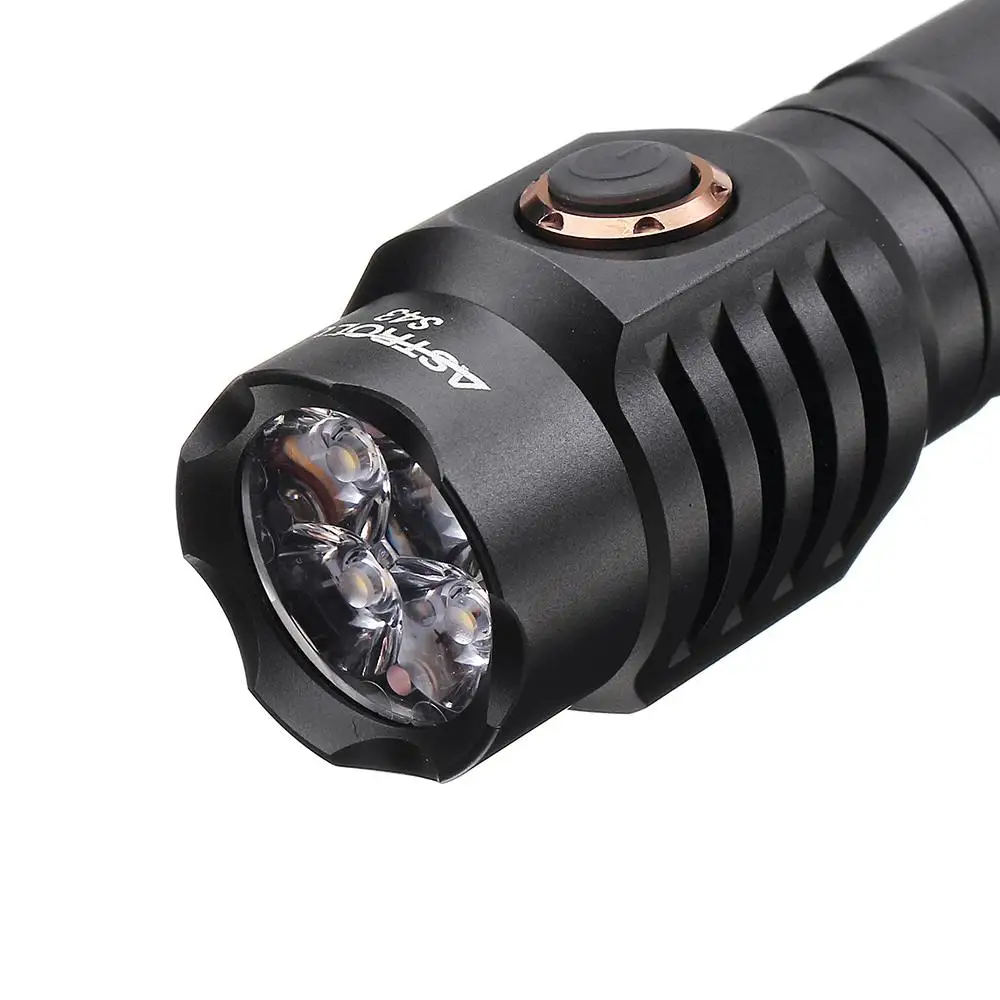 CLAITE 2100 люменов S43 плавное затемнение 18350/18650 USB EDC фонарик Фонарь Тактический