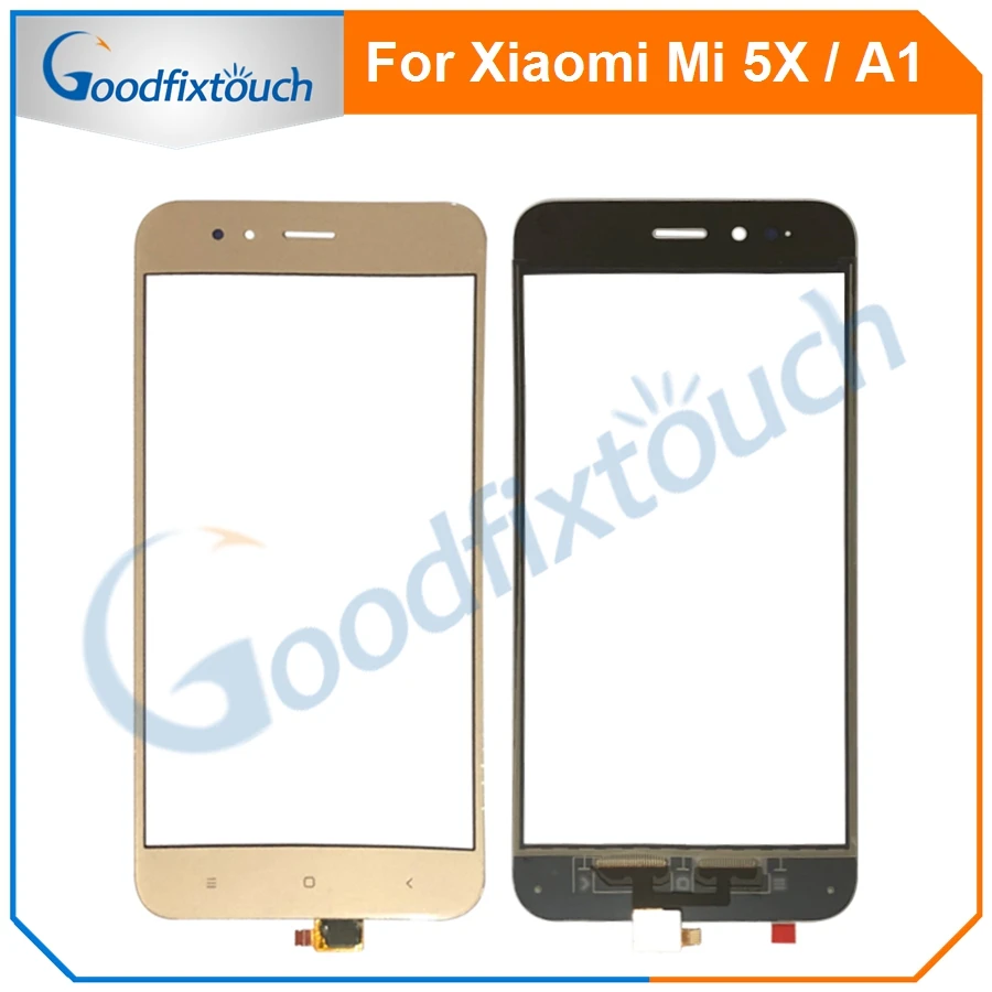 5 шт. сенсорный экран для Xiaomi 5X Mi Mi5X дигитайзер сенсор передняя стеклянная линза A1