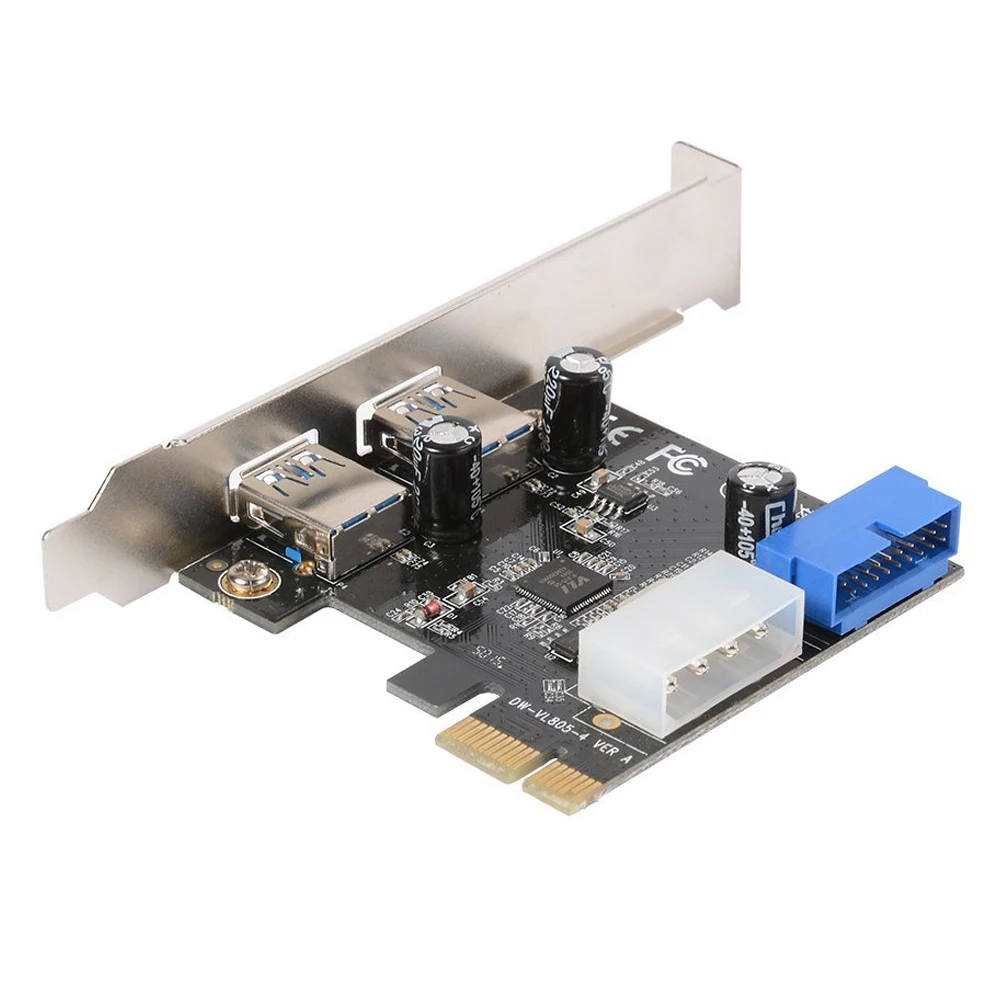 Рабочий стол PCI-E USB 3 0 карты расширения с Интерфейс двойной Порты 20-контактный