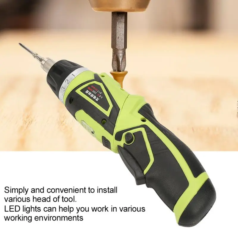 Electric Screwdriver Bit Set 3.6V Mini Rechargeable Li ion Electric Screwdriver Kit Handhold