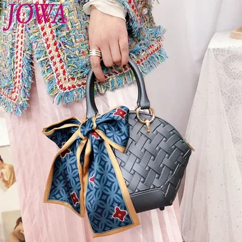 

2019 New Design Women's Fashion Jelly Handbags Ladies Elegance Silk Scarves Packages All-Match Pink Shoulder Shell Bags 2 Colors