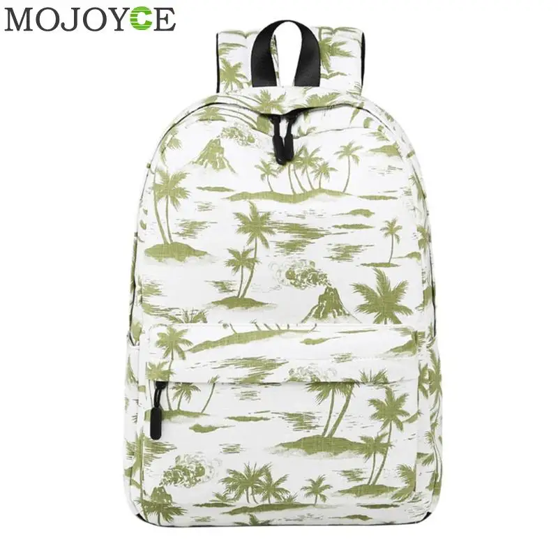 

Casual Preppy Style Lady Nylon Backpack Fashion Tree Printing Trendy Backpacks Travel Female Girls Bookbags for School Rucksack