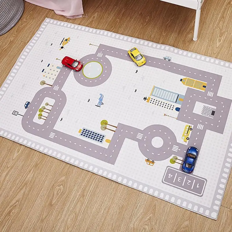 

INS Style Children Digital Highway Play Mat Gaming Carpet Floor Mat Crawling Pad Children's Room Decoration