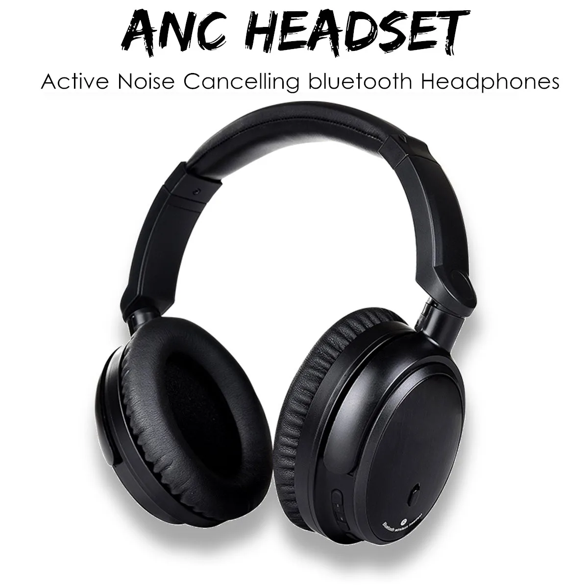 

Active Noise Cancelling Bluetooth Headphones Mic, Wireless Wired Comfortable Foldable Stereo ANC Over Ear HIFI Headset Earphones