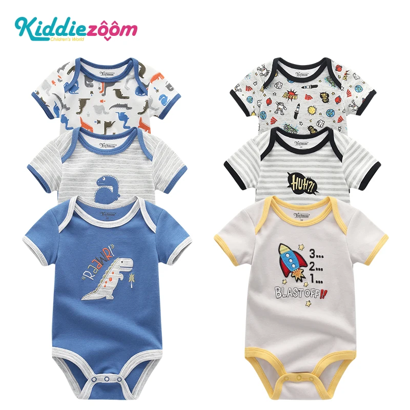 

2019 3PCS/Lot Baby Girl Clothes Unicorn Rompers Baby Boy Clothes Newborn 100%Cotton 0-12M Girls Baby Clothing Roupas de bebe