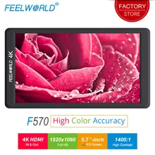 FEELWORLD F570 5 7 inch Camera Field Monitor 4K HDMI 1400 1 Contrast LCD IPS Full