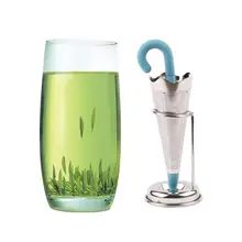 Силиконовый чайный заварочный фильтр для чая для повторного использования Сладкий Лист с поддоном Новинка чайный шар травяной фильтр для специй чайный инструмент