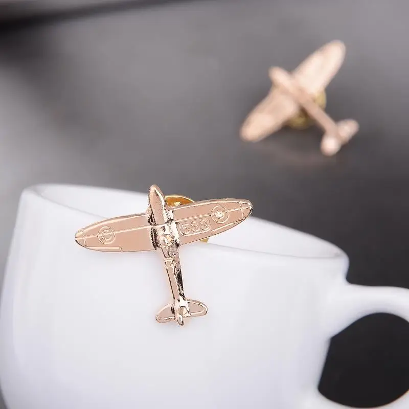 

1pc Business Suit Use Plane Brooch T Shirt Jewelry Accessories Decorative Clothes Jewelery Lapel Women Men Brooches