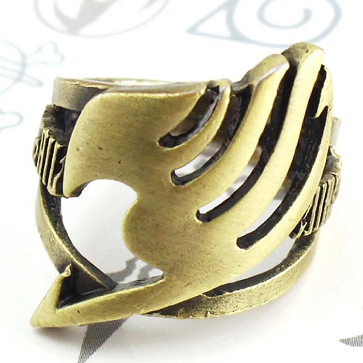 

Japan anime FAIRY TAIL Guild LOGO Ring Bronze Handmade 18mm kids Gifts Unisex Costume Accessory ring