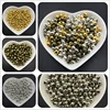 3mm 4mm 5mm 6mm 100pcs/Lot Metal Spacer Beads Round Loose Beads Jewelry Findings DIY Beads For Jewelry Making ► Photo 1/6