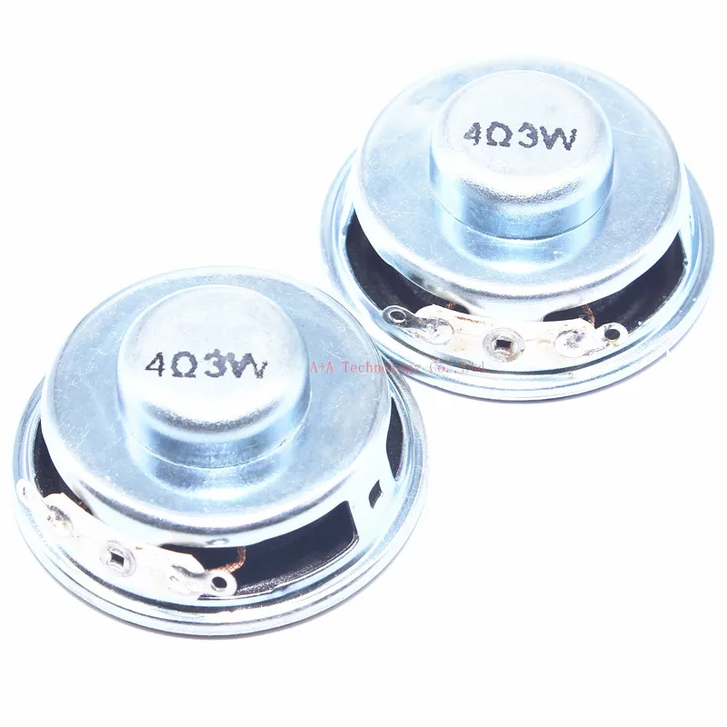 

2Pcs Speaker Horn 3W 4R Diameter 4CM Mini Amplifier Rubber Gasket Loudspeaker Trumpet