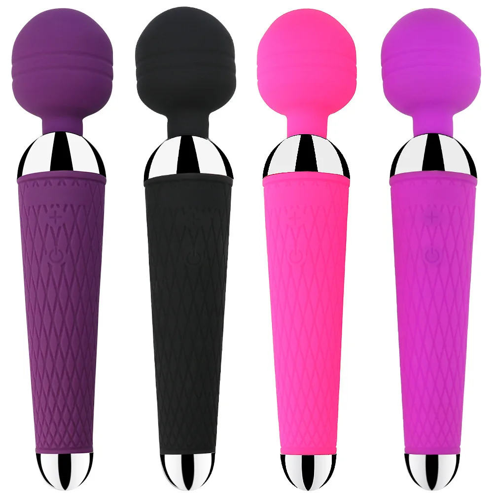 Orgasm Massager Vibrating Clitoris G Point Shock Rechargeable Erotic Magic Wand Vibrator font b Dildo b