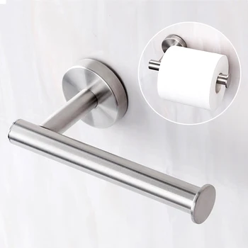 

Stainless Steel Bathroom Toilet Roll Paper Holder Wall Mounted Paper Roll Hanger Bathroom Hardware