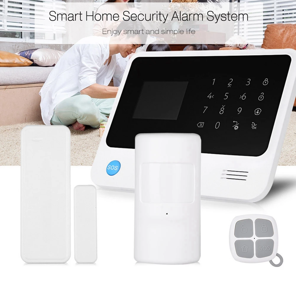 DC 12В/1А GSM WiFi/GPRS/SMS LED Сенсорная клавиатура сигнализация домашняя система