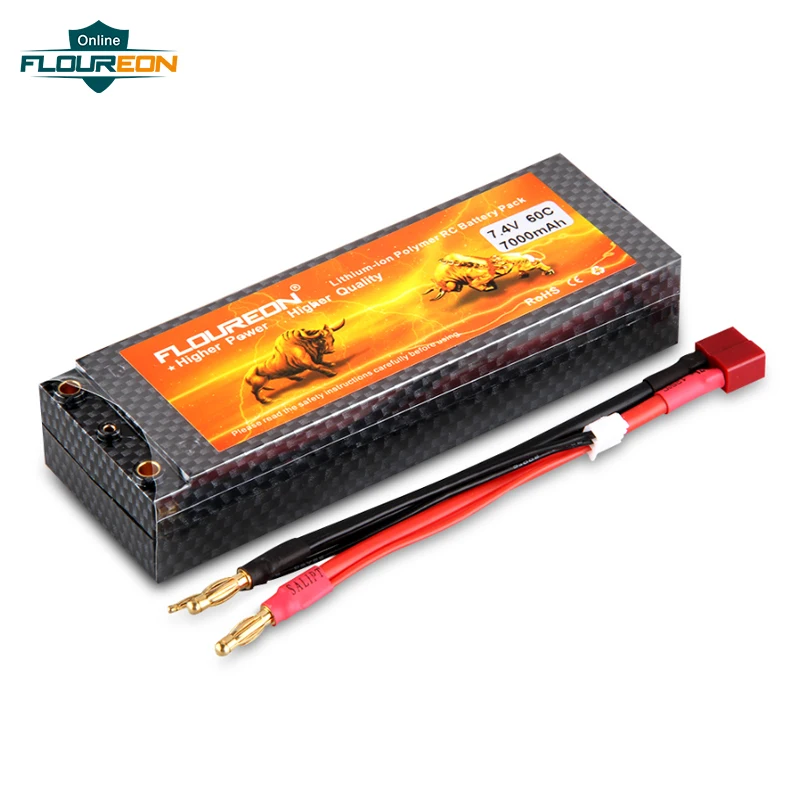 2 S 7 4 V 7000 mAh 60C литий полимерная заряжаемая батарея (разъем типа deans) для