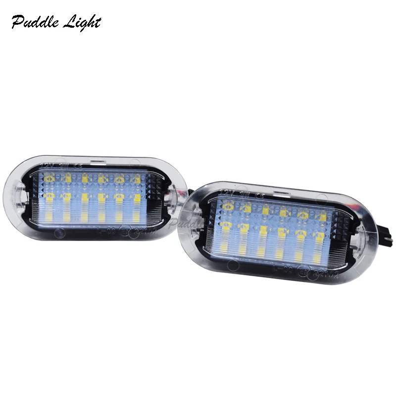 

2x 18Smd Beetle Bora Golf MK3 MK4 Polo car led courtesy door welcome Lamp 12V For Volkswagen Sharan Vento Touran Skoda Octavia
