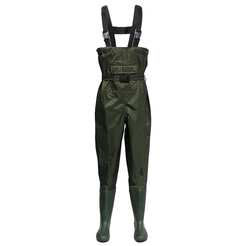

Fishing Vest Chest Wader Nylon/PVC Waterproof Fishing Hunting Waders for Men and Women Fishing Vests With Anti-skid Soles