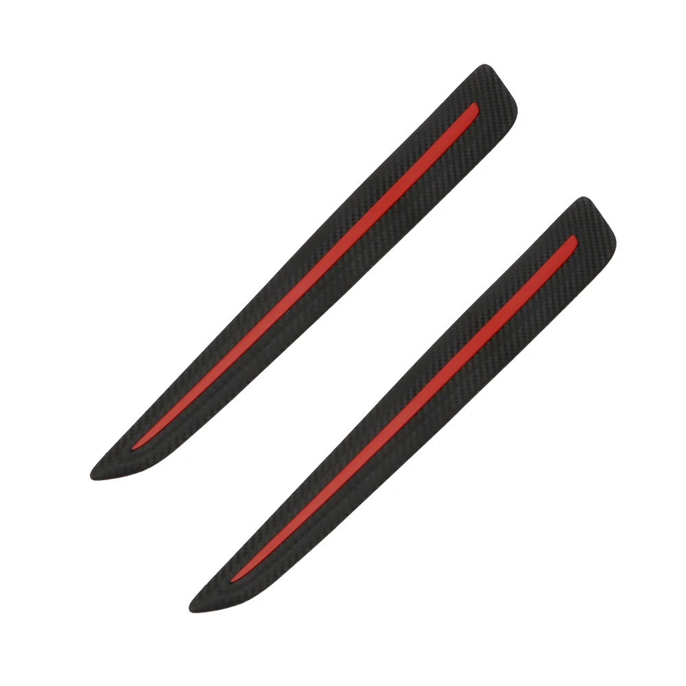

LEEPEE Bumper Scratch Protection Car Sticker Anti Collision Auto Decoration Car Front/Rear Edge Corner Guard Strip 2 Pieces