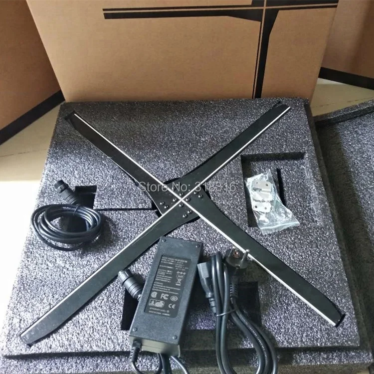 56cm 3D LED wifi Holographic Projector Hologram Player Display Fan Portable Unique Hologram Projector for Advertising