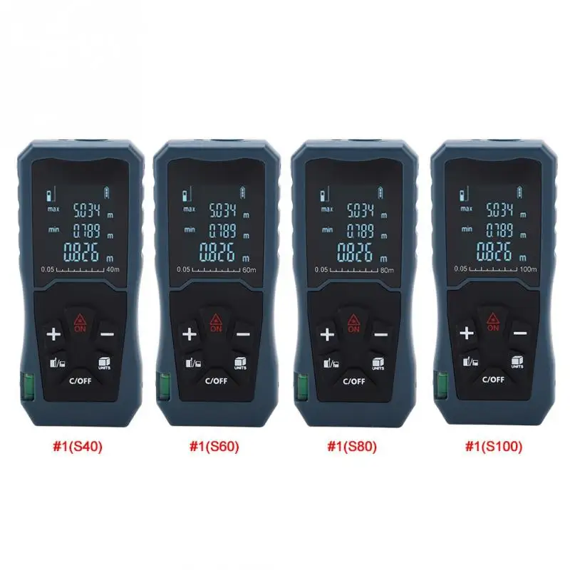 

Digital Laser Rangefinder LCD Backlit Display Distance Meter Laser Range Finder Tape Distance Measure