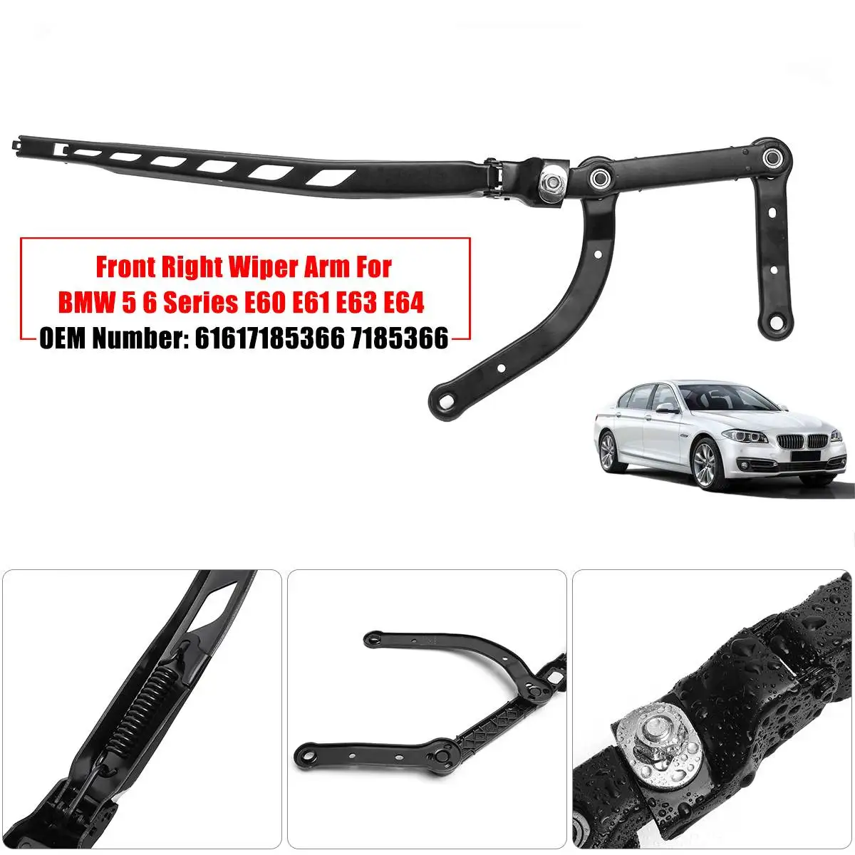 

High Quality Front Wiper Arm For BMW 5 6 E60 E61 E63 E64 Window Wiper Arm 61617185366 7185366