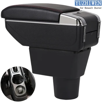 

For Renault Duster Armrest Box Duster 1 Universal Car Central Armrest Storage Box cup holder ashtray modification accessories