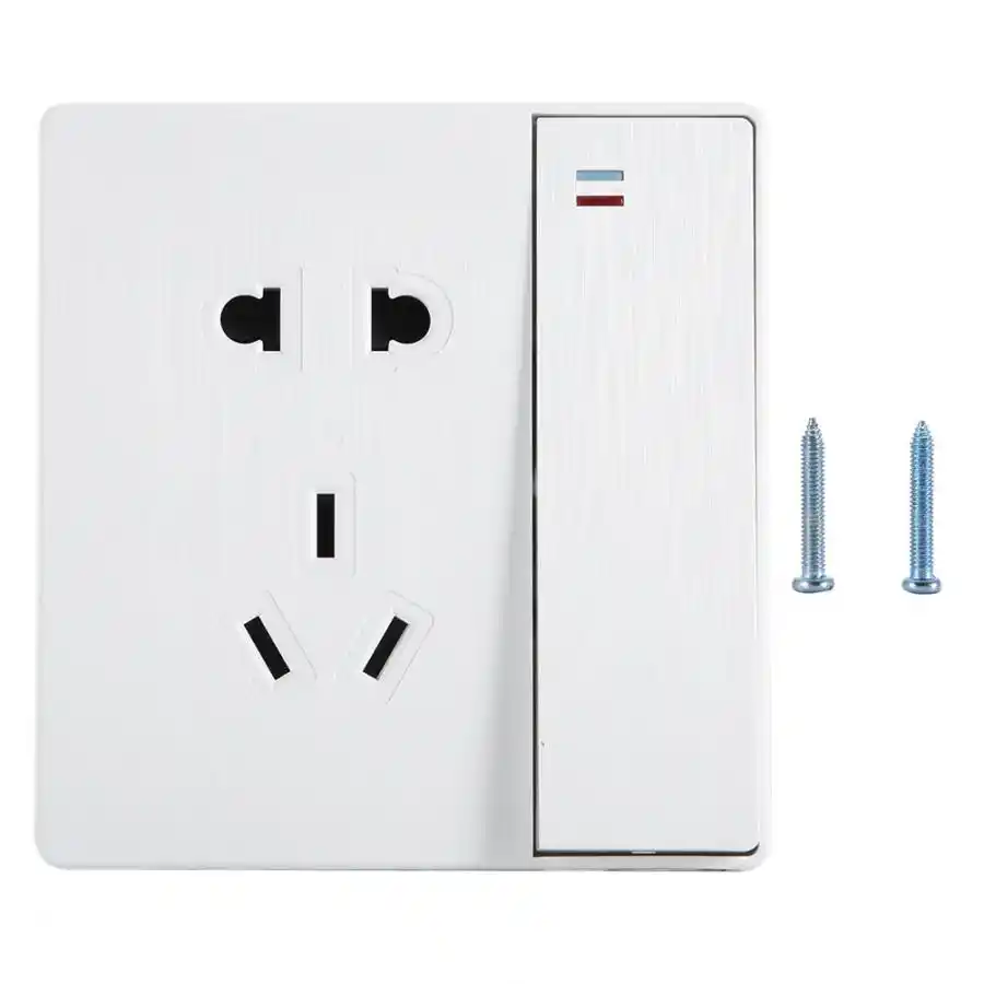 220v Wall Mounted Wall Socket Outlet With Switch For Home Bedroom Bathroom Wall Socket Switch Chinese Plug Electrical Sockets Aliexpress