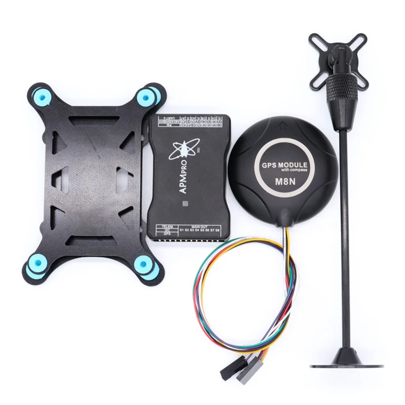 

APM pro+M8N GPS New Mini APM Flight Controller with Shock absorber gps holder opensource Hardware for Multicopter Aircraft