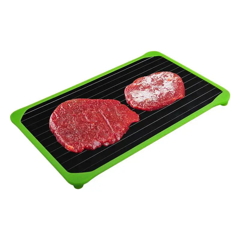 Magic 9 Times Quick Defrost Tray Metal Plate Defrosting Tray Safe Fast Thawing Frozen Meat Defrost Kitchen Gadget Tool Magic 9 Times Quick Defrost Tray Metal Plate Defrosting Tray Safe Fast Thawing Frozen Meat Defrost Kitchen Gadget Tool