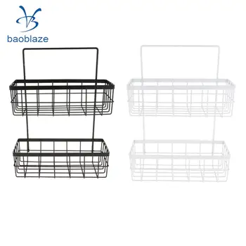 

2-Tier Ktichen Bathroom Shower Caddy Wall Corner Rack Shelf Shampoo Bottle Storage Holder