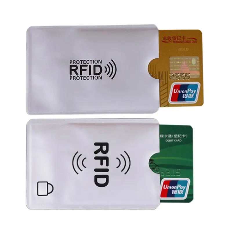 

Aluminum Foil Anti - Degaussing Bank Card Cover Credit Card Protector Anti-Theft ID Card Cover Protective Case