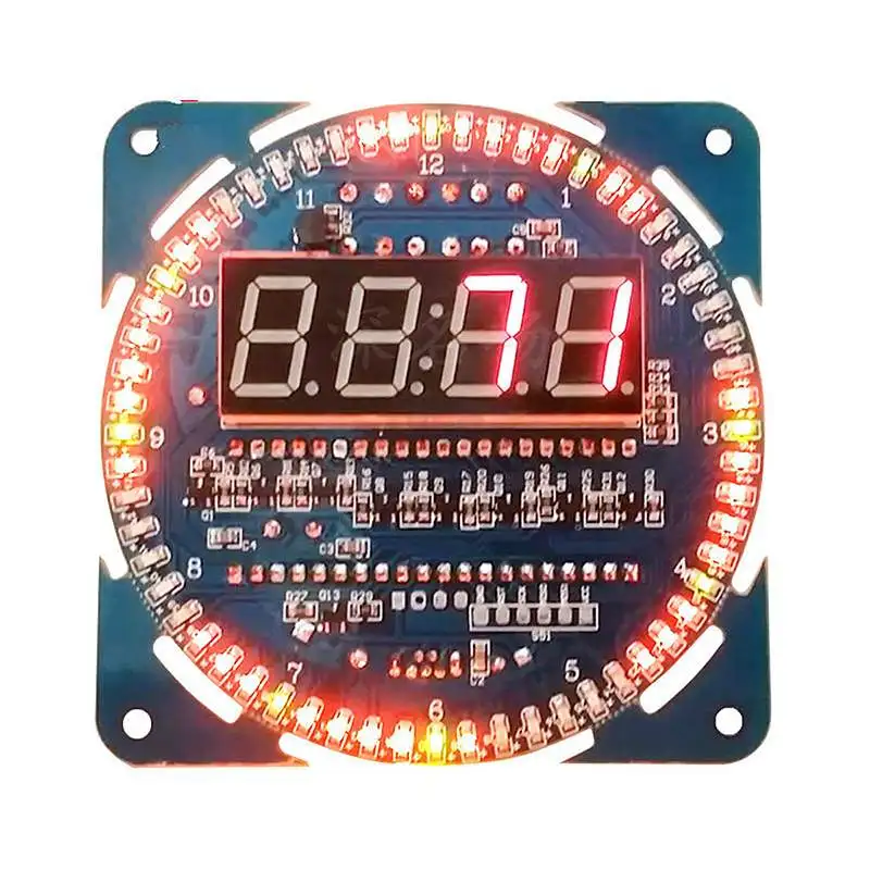 DS1302 вращающийся светодиодный дисплей DIY креативный Электронный Будильник