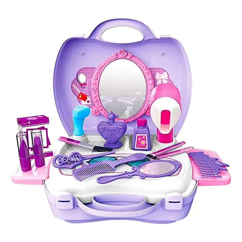 Детский косметический набор игрушки для девочек маленький косметический набор ролевые игры макияж набор моделирование туалетный столик