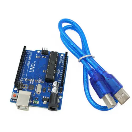 Arduino совместимый UNO R3 ATMEGA328P CH340G плата + USB кабель провода pop|Комплекты умного дома| |