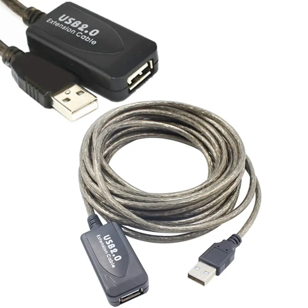 

New Arrival 5/10/15/20m USB 2.0 Active Extension Repeater Cable Signal Booster Extended Cord