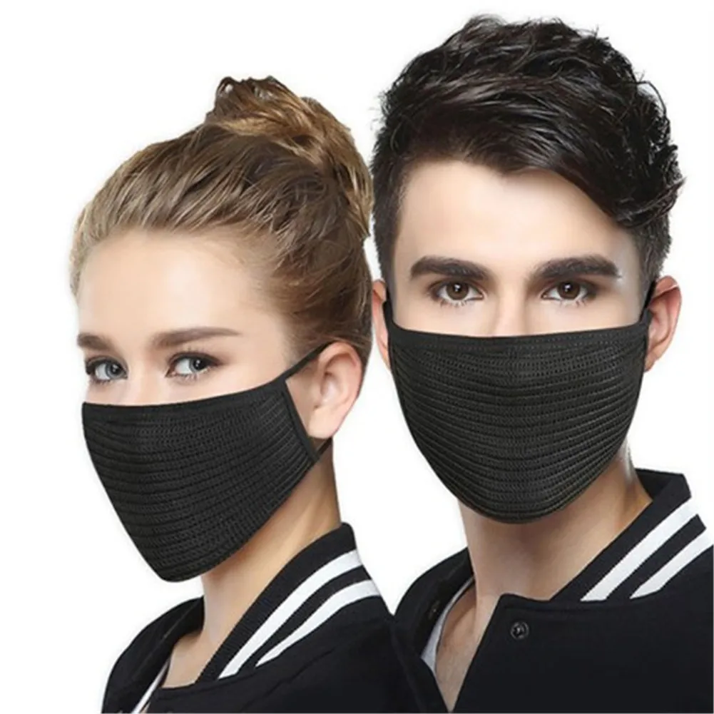

1 Pcs Stylish Autumn Winter Women Men Cycling Outdoor Warm Dust Mask Black