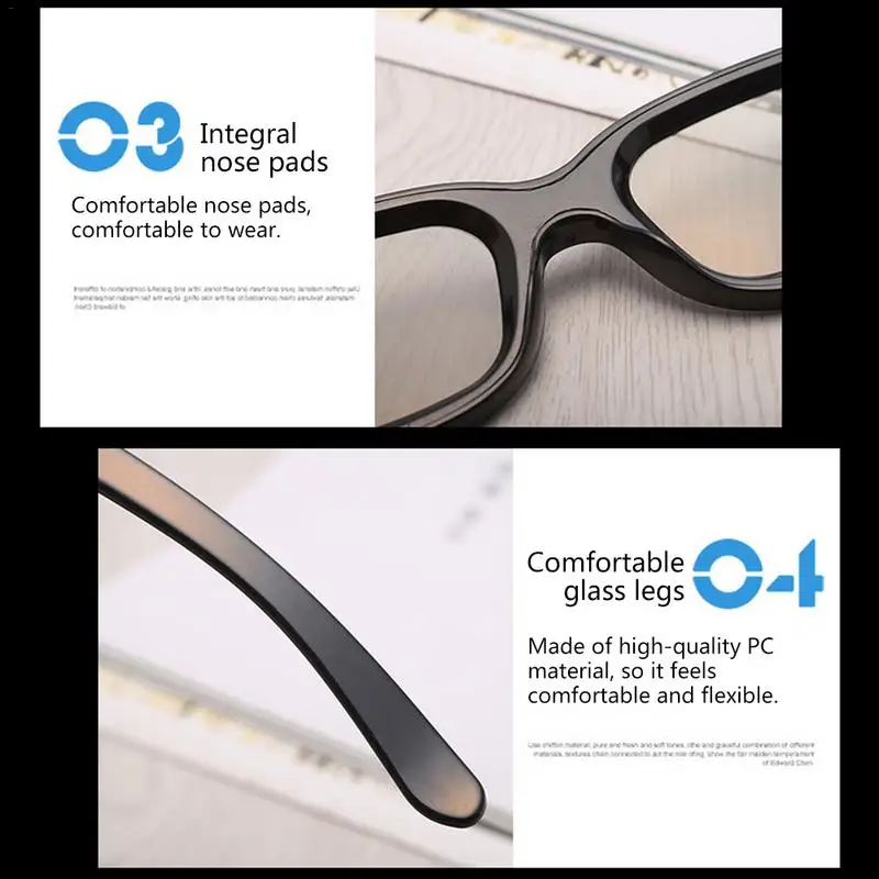 3D Movie Glasses New Plastic Polarized Non-Flash-Type Theater Dedicated 3D Movie Glasses New Plastic Polarized Non-Flash-Type Theater Dedicated
