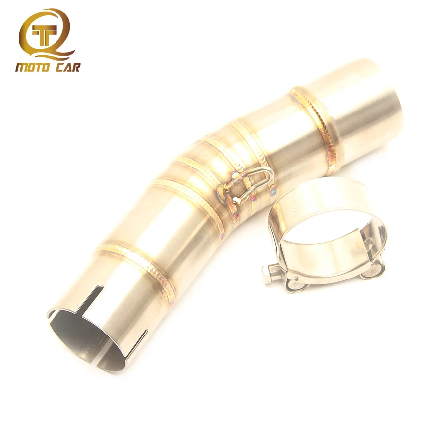 

Motorcycle Exhaust System Steel Connect Link Pipe Adapter Mid Tube Slip on Escape Muffler Clamp for Suzuki GSX250 Gsx 250 250R